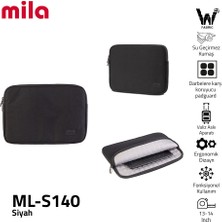 Mila Classone ML-S140 13, 14 Inch Mila Serisi ,macbook ,mac Air, Laptop Kılıfı, Wtxpro su Geçirmez Kumaş- Siyah