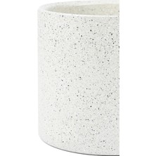 Modern ve Şık Terrazzo Desenli Saksı - 18,5X15,5 cm