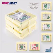 Babydonat 7 Adet Erkek Bebek Ağız Silme Mendili 100% Pamuk