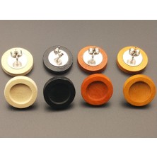 Renjie Shop C Siyah Stil Boş Ahşap Cabochon Küpe Tabanı Paslanmaz Çelik Post Küpe Ayarları Cam Uygun Diy Mücevher Bulguları Için (Yurt Dışından)