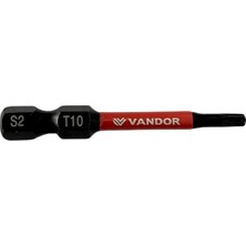 Vosco Vandor Bits Uç Matkap Ucu Tornavida Ucu Vidalama Ucu Impact T10-50 mm - 1 Adet