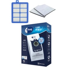 Pro Fresh & Clean Philips Fc 9071/ Fc 9062/ Fc 9081/ Fc 9061/ Fc 9160 Uyumlu Torba ve Hepa Filtre Seti