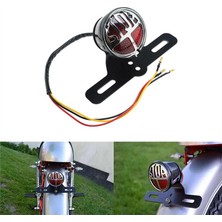 Arcane LED Arka Lambası, Motosiklet LED Retro Arka Lambası Stop Lambası Plaka Arka Lambası Chopper Cafe Racer Için, Siyah (Yurt Dışından)