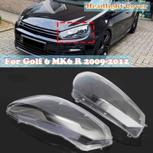 Arcane Far Gölgesi, Araba Far Kabuğu Camı Değişimi Otomatik Şeffaf Abajur Golf 6 Mk6 R 2009-2012, Şeffaf (Yurt Dışından)