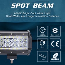 Arcane Sis Spot Işığı, 280W 6000K 28000LM LED Çalışma Işığı Barı Sel Kombo Pod'ları Arazi Traktörü Sürüşü, 1 Adet, Siyah (Yurt Dışından)