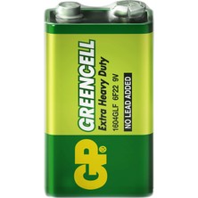 GP Greencel 9V Çinko Pil 10'lu Paket GP1604G-S1