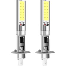 Arcane Araba Sis Farı Parlak, 2x H1 Xenon Beyaz 6000K 7.5W Cob LED Smd Drl Sürüş Sis Farı Ampulü, Beyaz (Yurt Dışından)