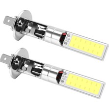 Arcane Araba Sis Farı Parlak, 2x H1 Xenon Beyaz 6000K 7.5W Cob LED Smd Drl Sürüş Sis Farı Ampulü, Beyaz (Yurt Dışından)