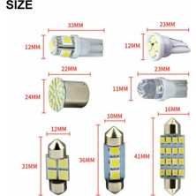 Arcane Okuma Aydınlatıcısı, 14 Çeşitli LED Araba Iç Mekan Iç Aydınlatma Kubbe Bagaj Harita Plaka Lambası Ampulü, Gümüş (Yurt Dışından)