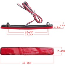 Arcane Araba Arka Tampon Lambası, 2 Adet Araba Arka Tampon Reflektör Fren Lambası T5 Transporter / / 2003-2011 Için LED Arka Lambası, Kırmızı (Yurt Dışından)