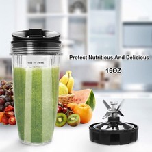 Ninja Için Aksesuarlar,16 Oz Bardak Autoauto-Iq BL660 BL663 BL663CO BL665Q BL740 Için 6 Fins Blender Bıçağı Yedek Parçaları (Yurt Dışından)