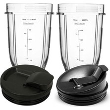 Ninja Için Aksesuarlar,sızdırmazlık Kapağına Sahip 18 Oz Kupa Için, 900W/1000W Sıkacağı Serisi Blender Için Uygundur (2 Paket) (Yurt Dışından)