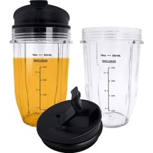 Ninja Için Aksesuarlar,adet 18OZ Kapaklı Yedek Blender Kapları Auto Iq BL480 BL642 BL450 BL682 BL480, BL490, BL640 BL680 (Yurt Dışından)