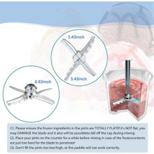Ninja Için Aksesuarlar,creami NC501 CN501CO NC500C NC501C NC501H Dondurma Makinesi Mikseri Için Yedek Kürek Bıçağı (Yurt Dışından)