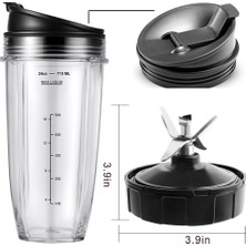 Ninja Için Aksesuarlar,blender BL450-30 BL456-30 BL480-30ECT Için Yedek Parçalar, 24OZ Bardaklar ve 7 Kanatlı Bıçak Aksesuarları (Yurt Dışından)