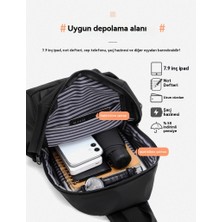 Zhoulingjun Yeni Erkekler Casual Crossbody Çanta Su Geçirmez Göğüs Çantası (Yurt Dışından)