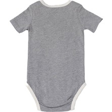 OZMOZ Kuzu Baskılı Unisex Bebek Body Gri