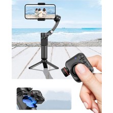 Torima M02 Siyah 180° Gimbal Özellikli Telefon Tutucu Akıllı Tripod Video Selfie Çubuğu