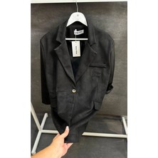 Süet Blazer Ceket