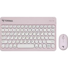 Torima Tmk-08 Pembe Kablosuz Bluetooth Klavye Mouse Seti