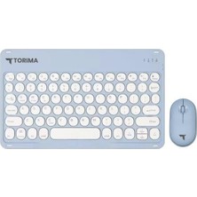 Torima Tmk-08 Mavi Kablosuz Bluetooth Klavye Mouse Seti