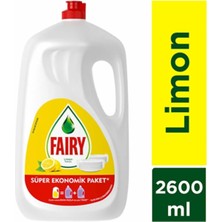 Fairy Sıvı Bulaşık Deterjanı Limonlu 2600 ml 6 Adet