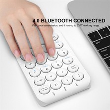 Blueleskyy Kablosuz Sayısal Tuş Takımı Bluetooth Sayısal Tuş Takımı(Pembe) (Yurt Dışından)