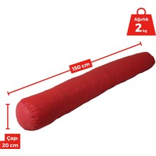 Xpermate Sarılma Yastığı , Uyku Yastığı , Bacak Arası Yastığı Silindir 150 x 20  cm  Kırmızı