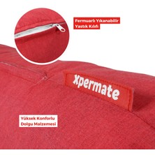 Xpermate Sarılma Yastığı , Uyku Yastığı , Bacak Arası Yastığı Silindir 150 x 20  cm  Kırmızı
