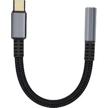 Blueleskyy Type-C - 3,5mm Ses Adaptörü Type-C Kulaklık Adaptörü Düz (Yurt Dışından)