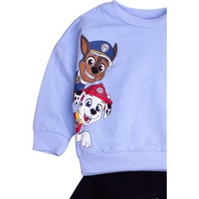 Chicsy Baby Pamuklu Paw Patrol Baskılı Tatlı Unisex Bebek&Çocuk 2'Li Alt Üst Eşofman Takım