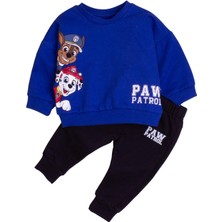 Chicsy Baby Pamuklu Paw Patrol Baskılı Tatlı Unisex Bebek&Çocuk 2'Li Alt Üst Eşofman Takım