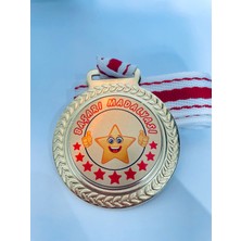 Lider Baskı 1 Adet Yıldızlı Başarı Madalyası - Dijital Baskılı   Madalya