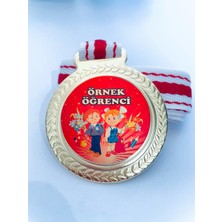 Lider Baskı 5 Adet Örnek Öğrenci Madalyası - Dijital Baskılı  Madalya