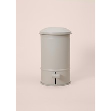 The Mia Stripe Mutfak ve Banyo Çöp Kovası Bej 5 Lt