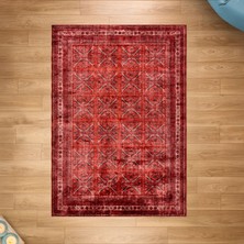 Evidea Soft Farah Makine Halısı - Kırmızı - 160X230 cm