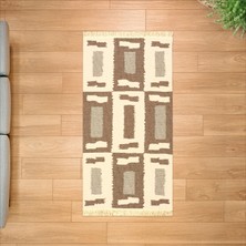 Evidea Soft Lindos Çift Taraflı Kilim - Ekru - 80X150 cm