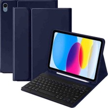 Fogy Apple iPad 10.nesil 10.9 Inç case Uyumlu Bluetooth Türkçe Q Klavyeli Kılıfı