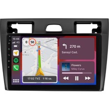 For-x FİESTA-2006-2011 Siyah-9''hd Ekran-android-2gb Ram 32GB-KABLOSUZ Carplay-Wifi-Bt-Fm-Mp3-Mp4 Multimedya-Hd Kamera-Teknikdestekli