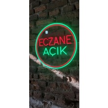 Onsan Açık Eczane Yazısı Neon LED Aydınlatma