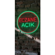 Onsan Açık Eczane Yazısı Neon LED Aydınlatma