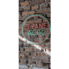 Onsan Açık Eczane Yazısı Neon LED Aydınlatma