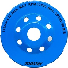 Master 504900 Çift Sıra Elmas Yüzey Temizleme 115 mm