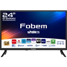 Fobem ML24EW2000 24’’ 61CM Ekran HD Ready Whale Os Smart TV - Dahili Uydu Alıcılı LED TV