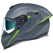 Nexx SX.100R Shortcut Mat Gri-Neon Kask