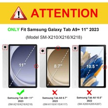 Fogy Samsung Galaxy Tab A9+ Plus 11INÇ Case Uyumlu Bluetooth Türkçe Q Klavyeli Kılıfı