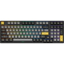 Akko 3098B Plus Black – Gold Rgb Kablosuz Hotswap Mekanik Gaming Klavye