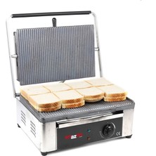 16 Dilim Elektrikli  Döküm Tost Makinesi 1550 W. Döküm :40X27 cm