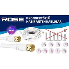 Rose 20METRE Gold F Konnektörlü Anten Kablosu