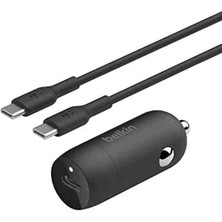 Belkin 30W Usb-C Araç Şarjı + 2 Metre Usb-C Kablo